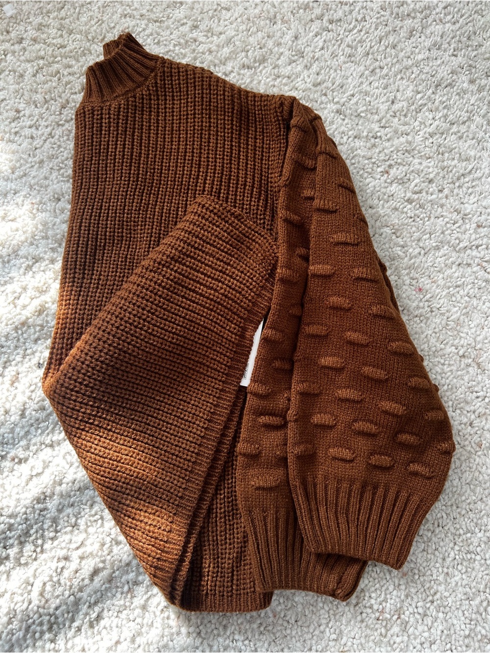 Classic Girl Chunky Knit Turtleneck Sweater - Camel US size 8-10 years - Picture 1 of 6